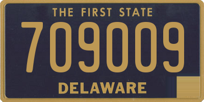 DE license plate 709009