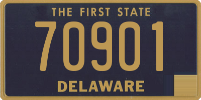 DE license plate 70901