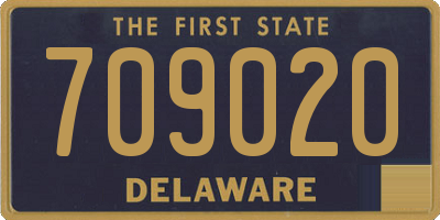 DE license plate 709020