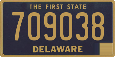 DE license plate 709038
