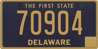 DE license plate 70904