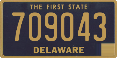 DE license plate 709043