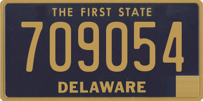 DE license plate 709054