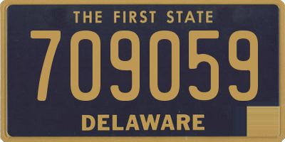 DE license plate 709059