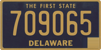 DE license plate 709065