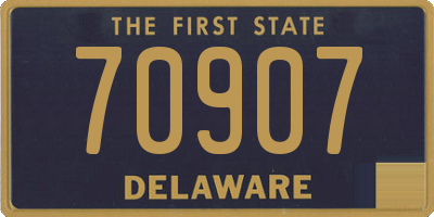 DE license plate 70907