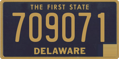 DE license plate 709071