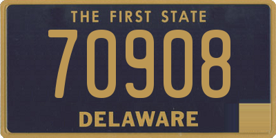 DE license plate 70908