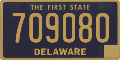 DE license plate 709080