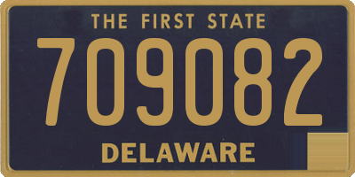 DE license plate 709082