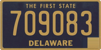 DE license plate 709083