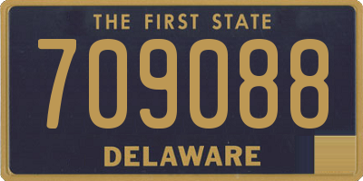 DE license plate 709088