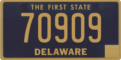 DE license plate 70909