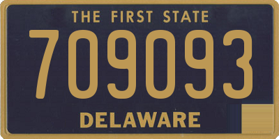 DE license plate 709093