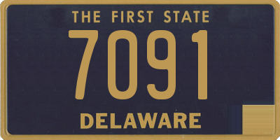 DE license plate 7091