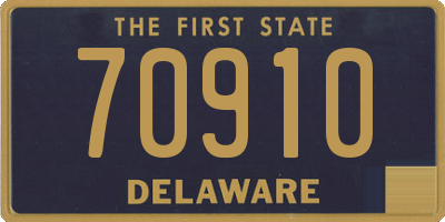 DE license plate 70910