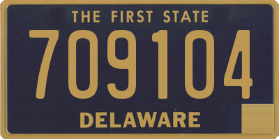 DE license plate 709104