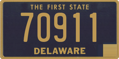 DE license plate 70911