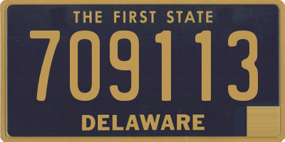 DE license plate 709113
