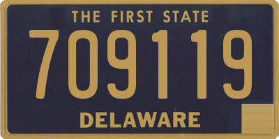 DE license plate 709119