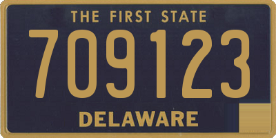 DE license plate 709123