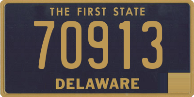 DE license plate 70913