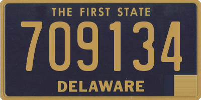 DE license plate 709134