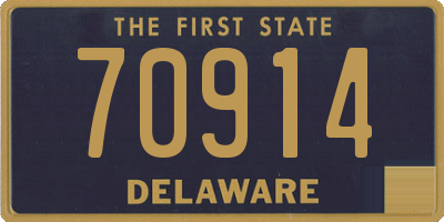DE license plate 70914