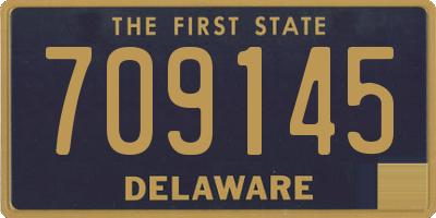 DE license plate 709145