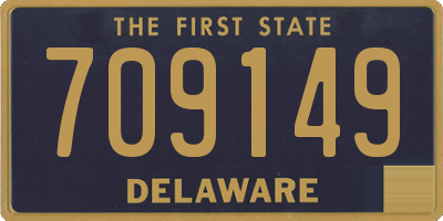 DE license plate 709149