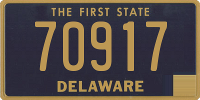 DE license plate 70917