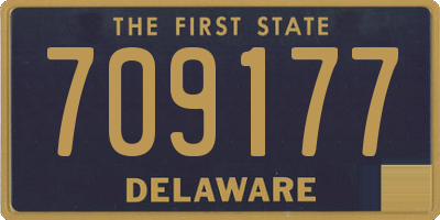 DE license plate 709177