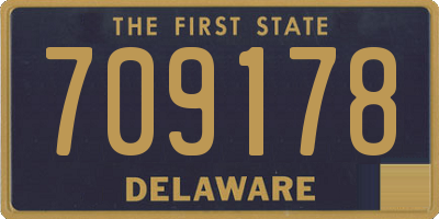 DE license plate 709178