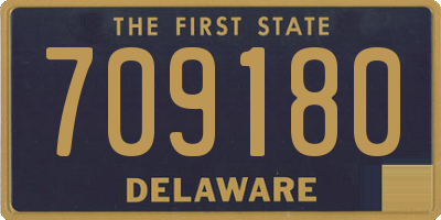 DE license plate 709180
