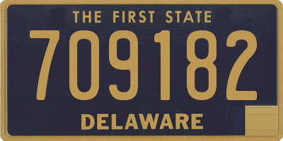 DE license plate 709182