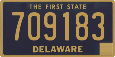 DE license plate 709183