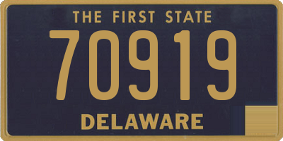 DE license plate 70919