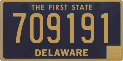 DE license plate 709191