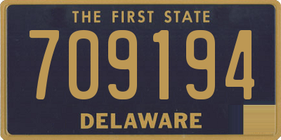 DE license plate 709194