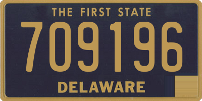 DE license plate 709196
