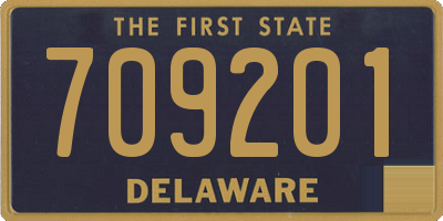 DE license plate 709201