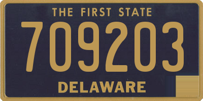 DE license plate 709203