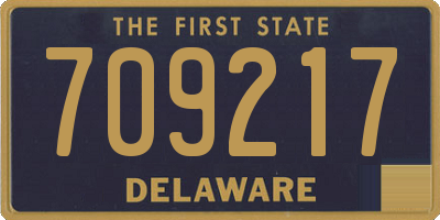 DE license plate 709217
