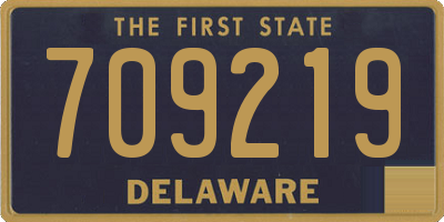 DE license plate 709219