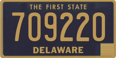 DE license plate 709220