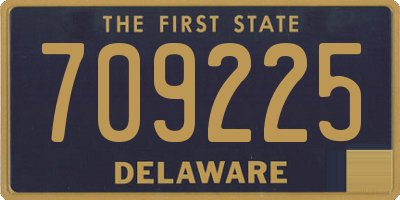 DE license plate 709225
