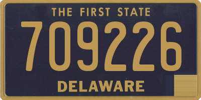 DE license plate 709226