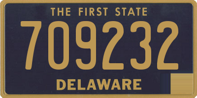 DE license plate 709232
