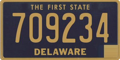 DE license plate 709234