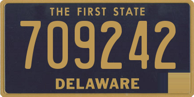 DE license plate 709242